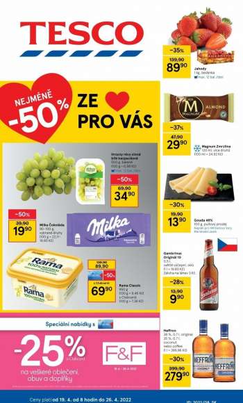 Leták TESCO - 19.4.2022 - 26.4.2022.