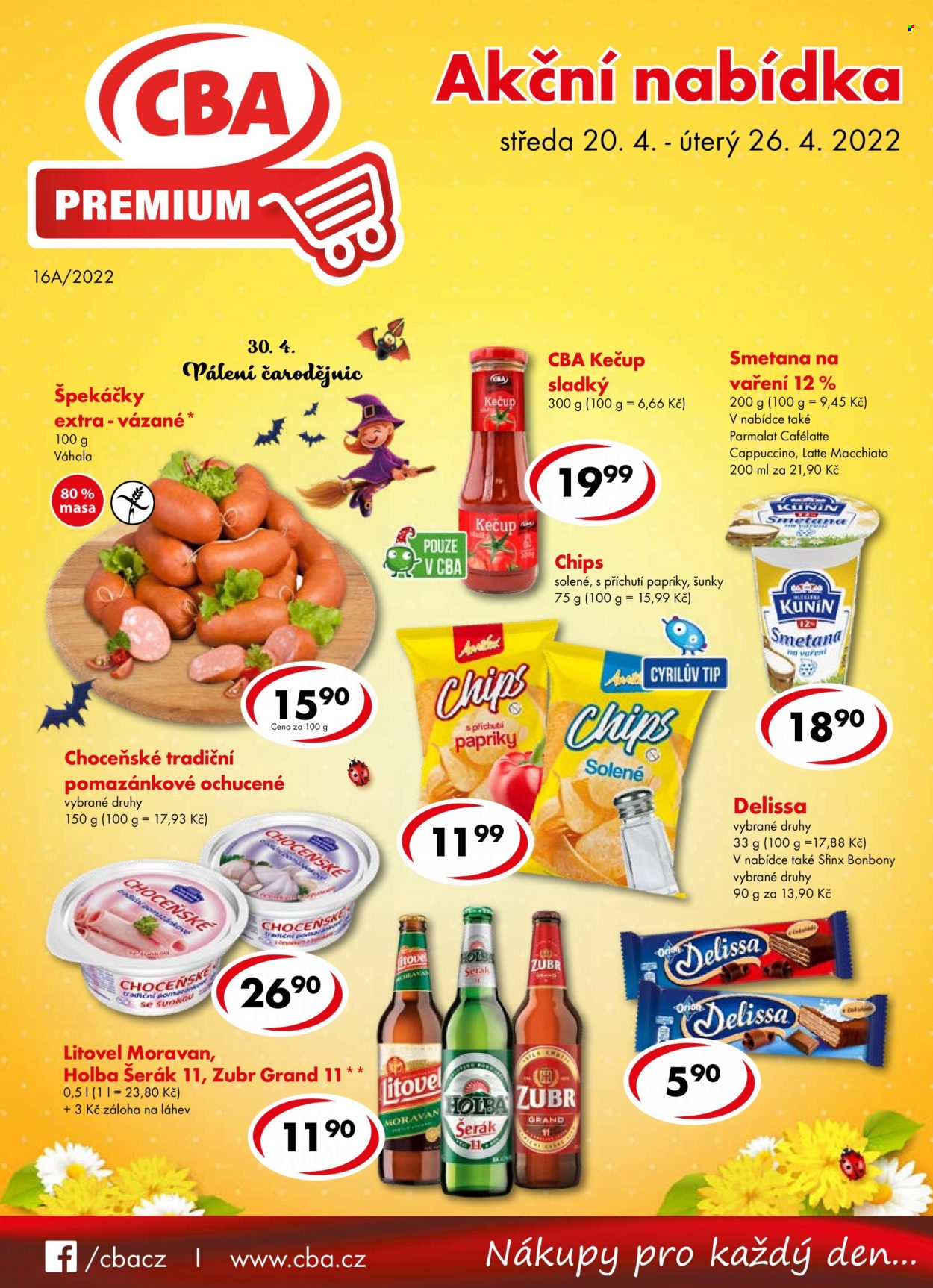 Leták CBA Premium - 20.4.2022 - 26.4.2022. Strana 1
