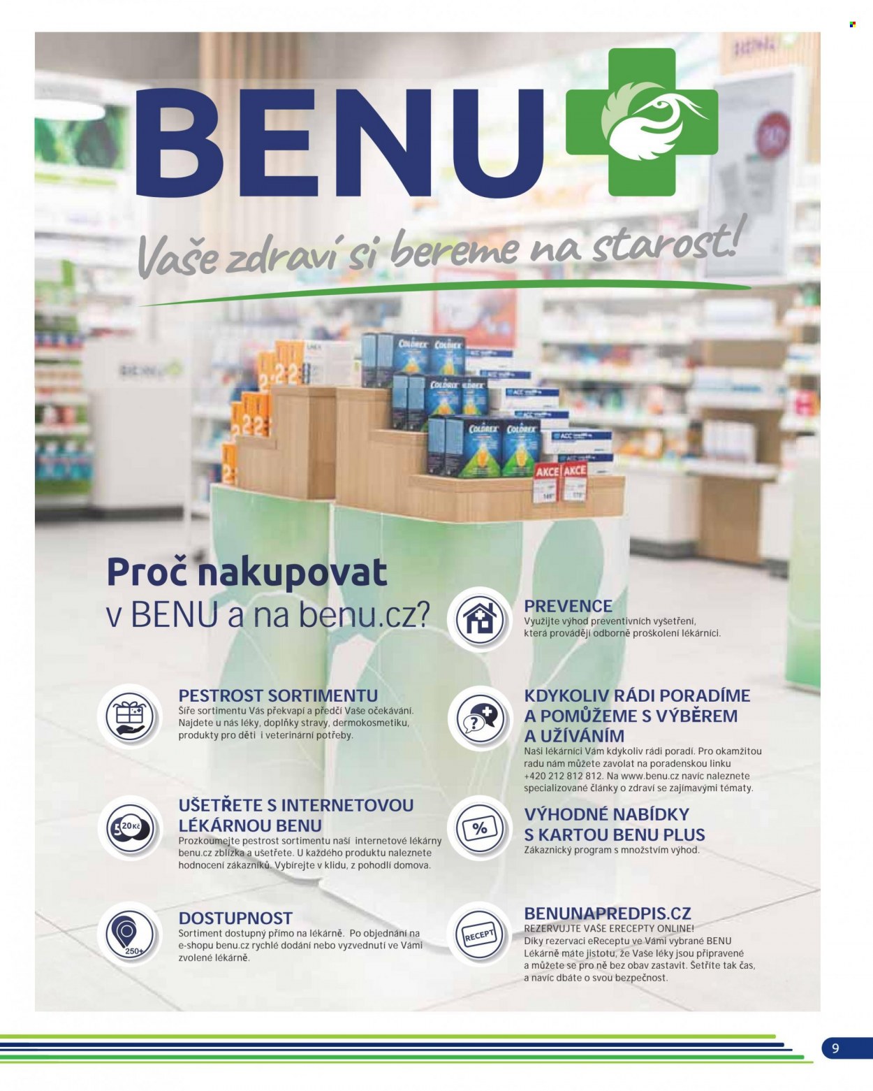 Leták BENU Lékárna - 1.5.2022 - 31.5.2022. Strana 9