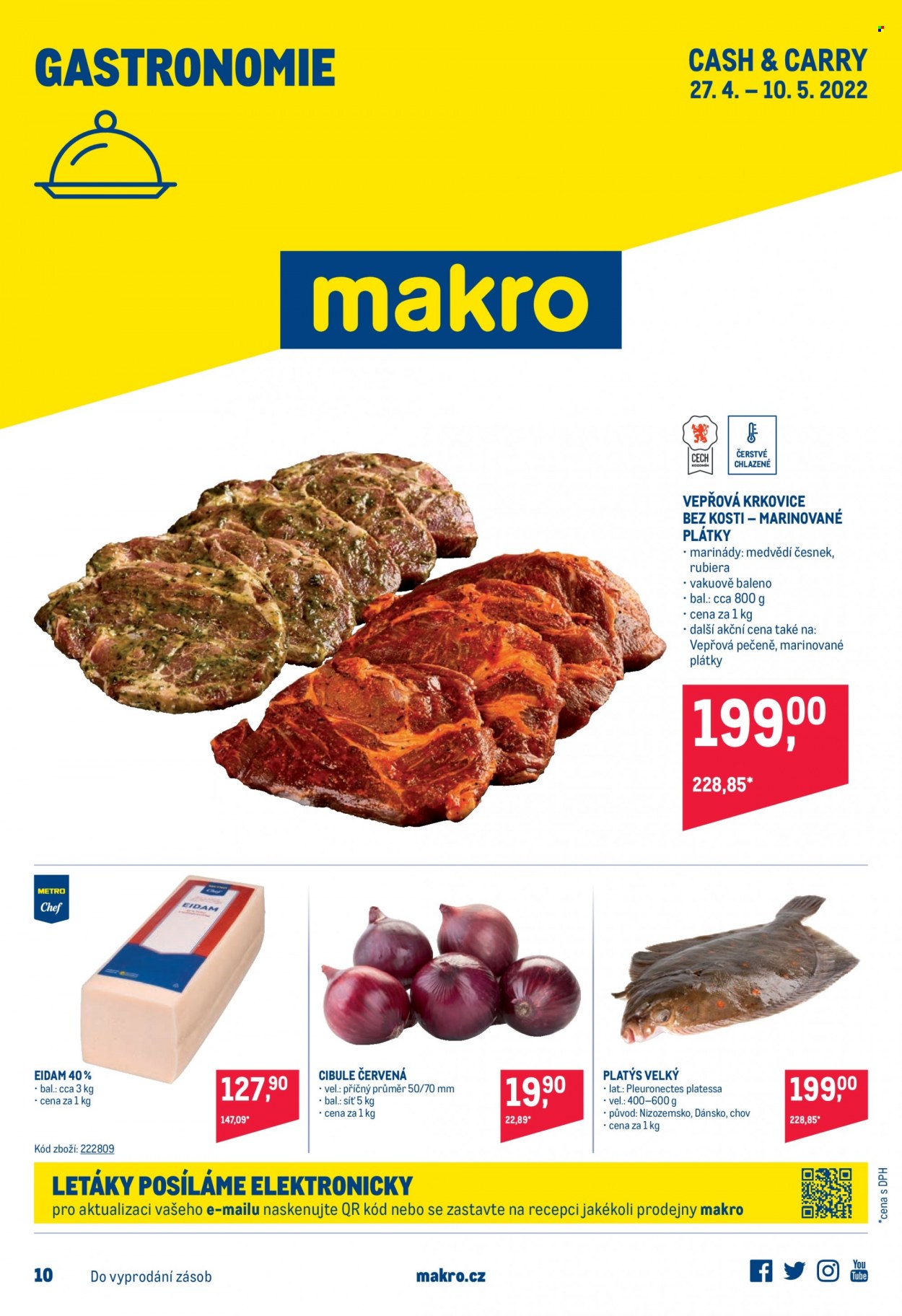 Leták MAKRO - 27.4.2022 - 10.5.2022. Strana 1