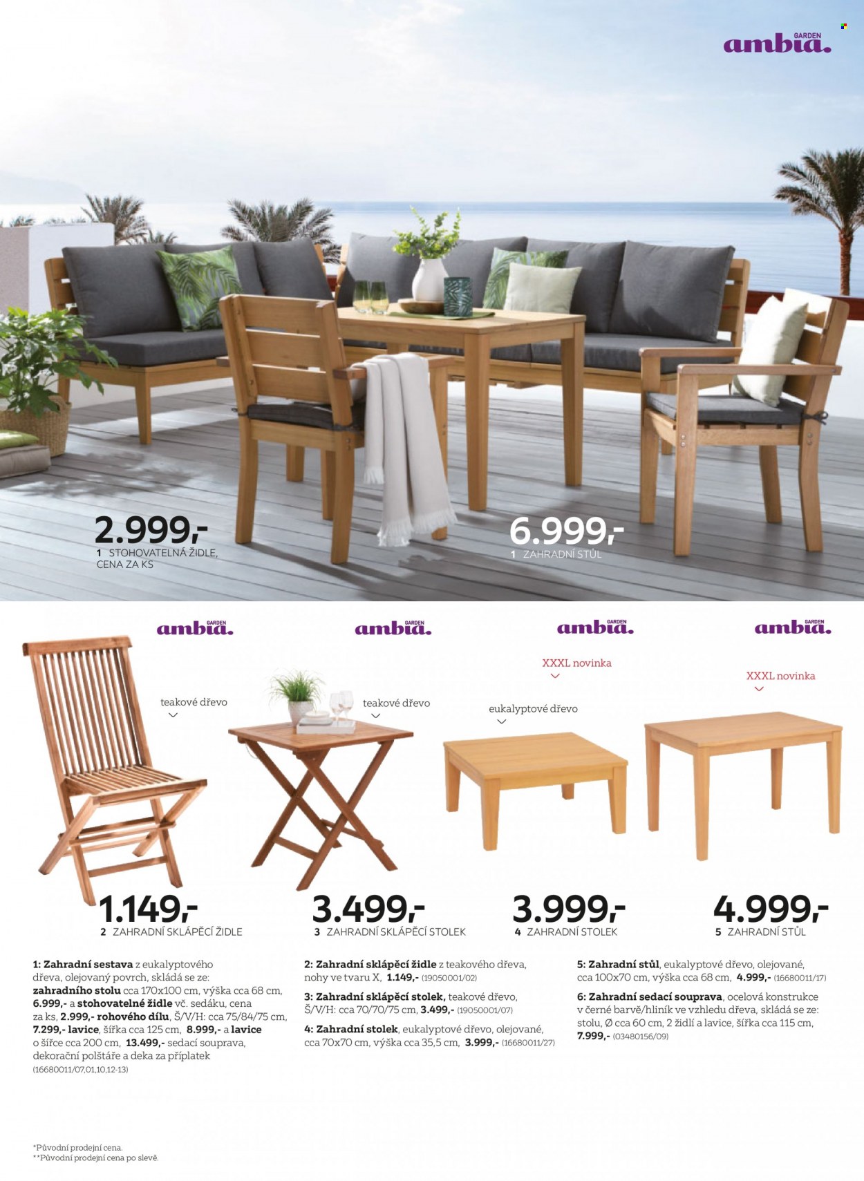 thumbnail - Leták XXXLutz - 21.4.2022 - 31.12.2022 - Produkty v akci - stůl, stolek, židle, sedací souprava, zahradní nábytek, zahradní stůl. Strana 28.