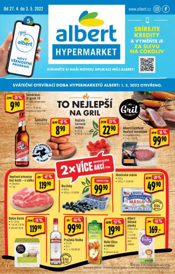 Leták Albert Hypermarket - 27.4.2022 - 3.5.2022.