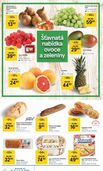 Leták TESCO supermarket - 27.4.2022 - 3.5.2022.