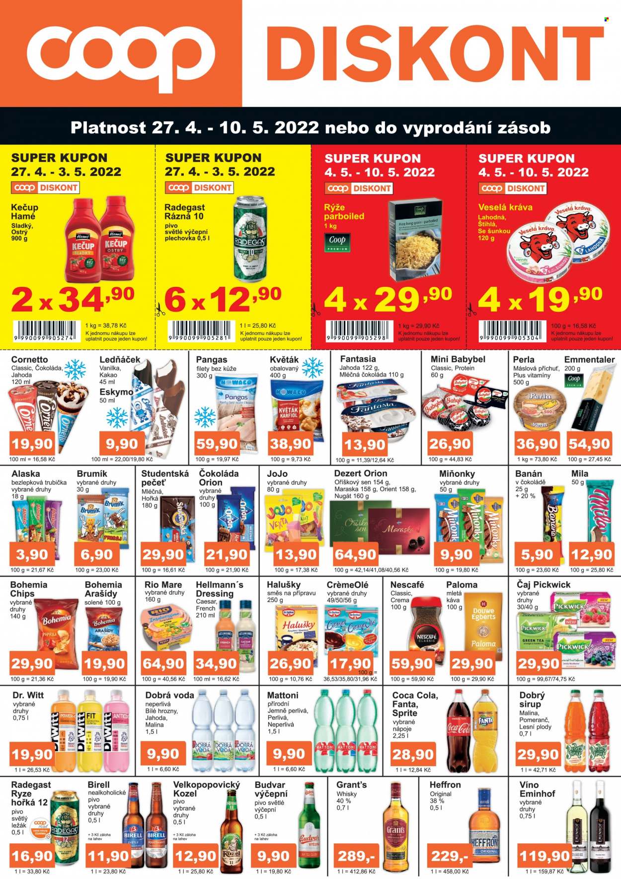 Leták coop DISKONT - 27.4.2022 - 10.5.2022. Strana 1