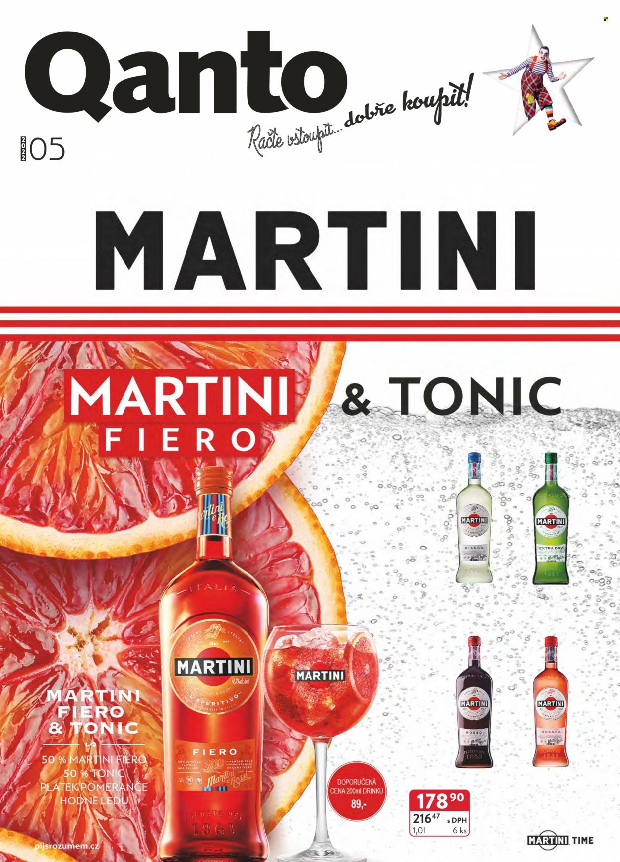 thumbnail - Leták Astur & Qanto velkoobchod - 1.5.2022 - 31.5.2022 - Produkty v akci - pomeranče, alkohol, Martini. Strana 1.