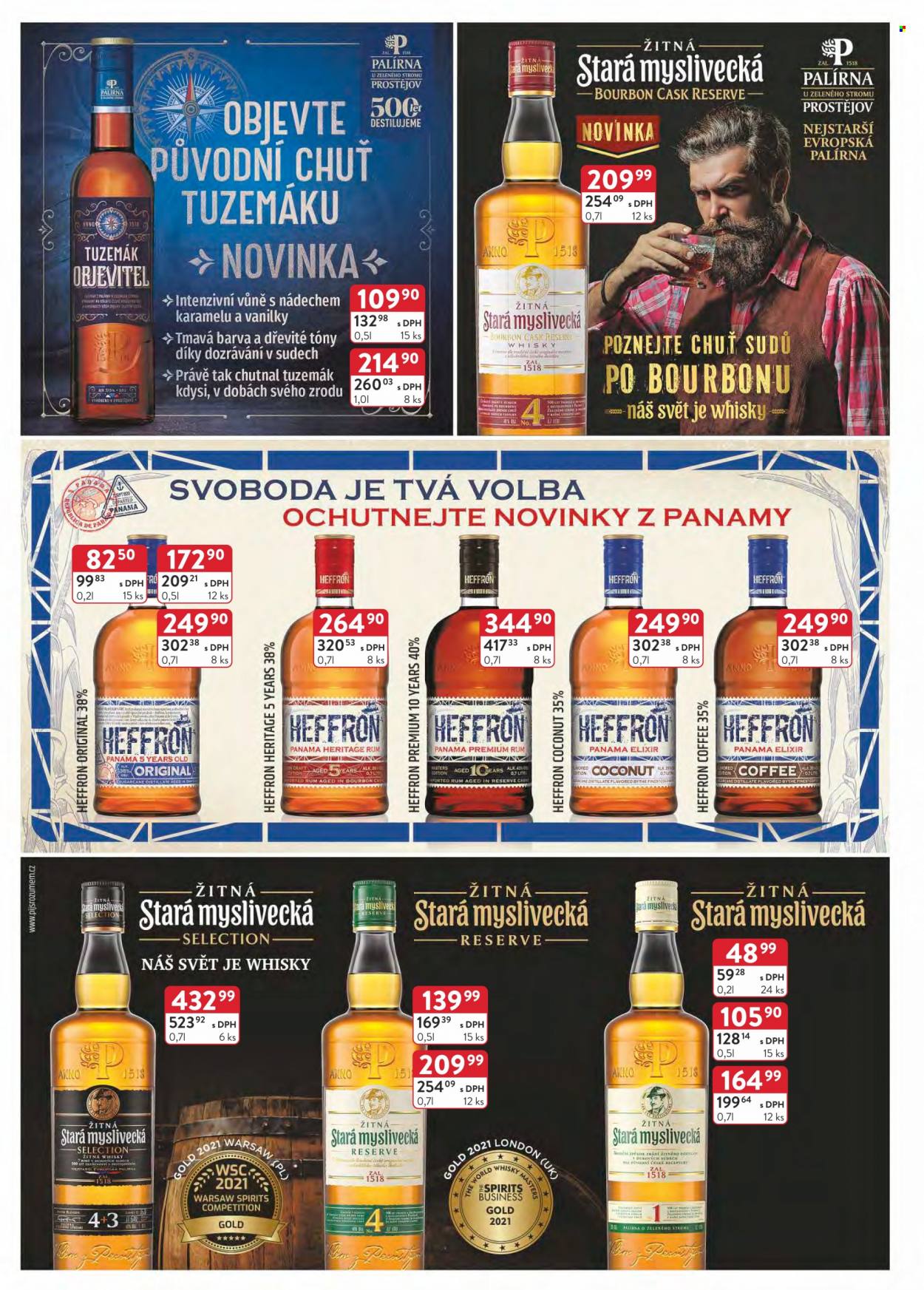 thumbnail - Leták Astur & Qanto velkoobchod - 1.5.2022 - 31.5.2022 - Produkty v akci - alkohol, Stará Myslivecká, rum, Tuzemák, Elixir, whisky, Bourbon, Heffron. Strana 15.