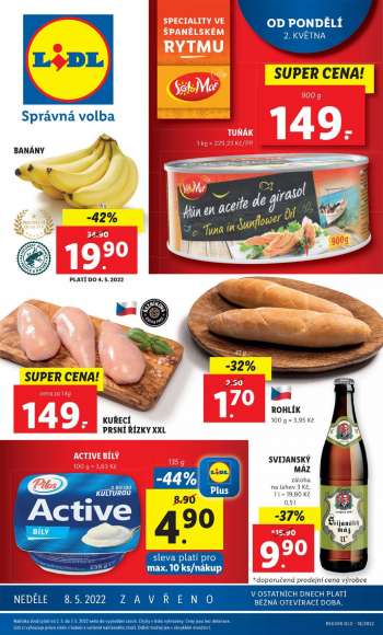 Leták Lidl - 2.5.2022 - 7.5.2022.