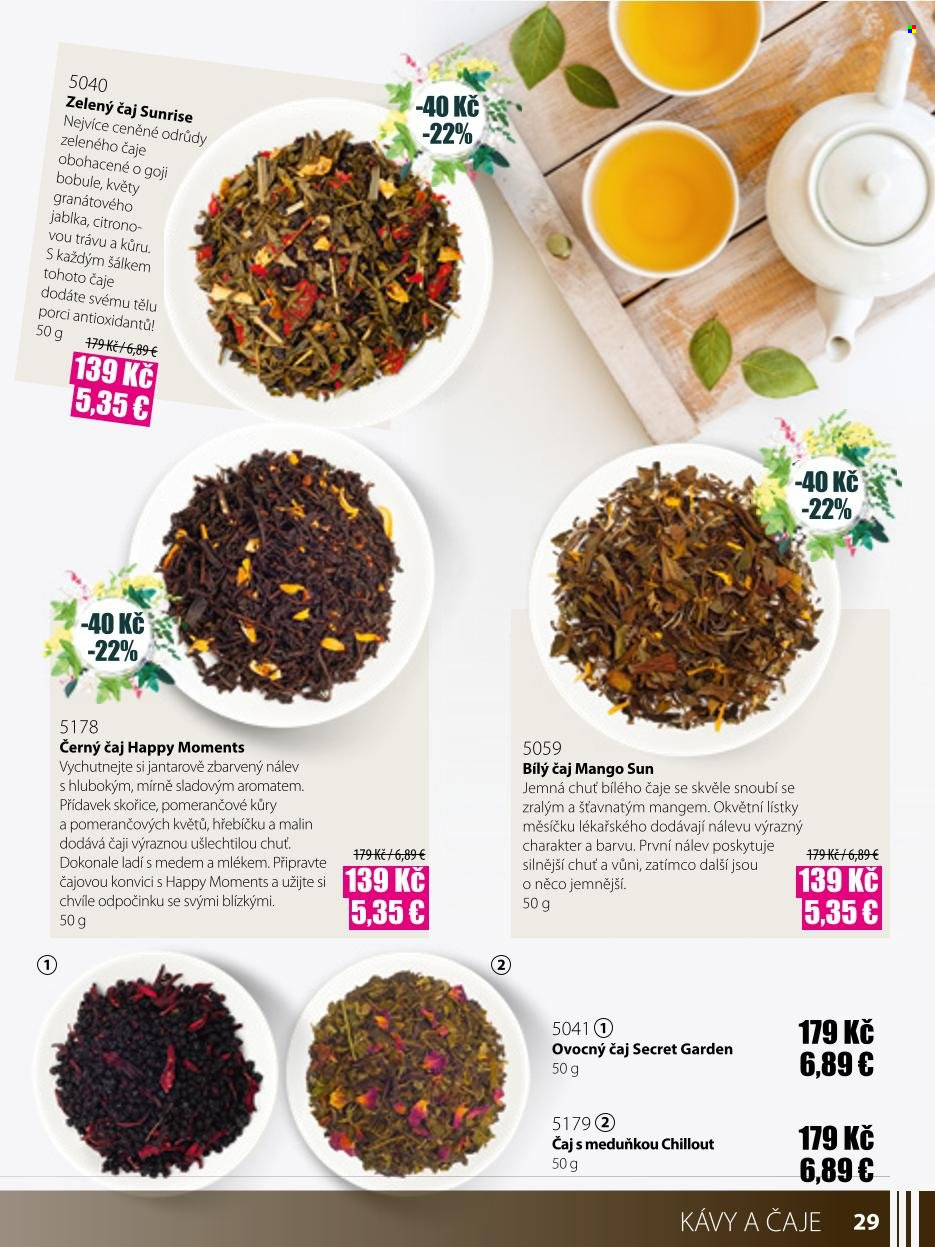 thumbnail - Leták BetterStyle - 1.5.2022 - 31.5.2022 - Produkty v akci - černý čaj, zelený čaj, bílý čaj, ovocný čaj, Secret. Strana 79.