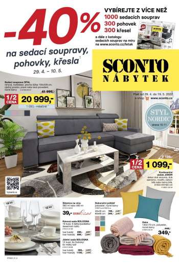 Leták SCONTO NÁBYTEK - 29.4.2022 - 19.5.2022.