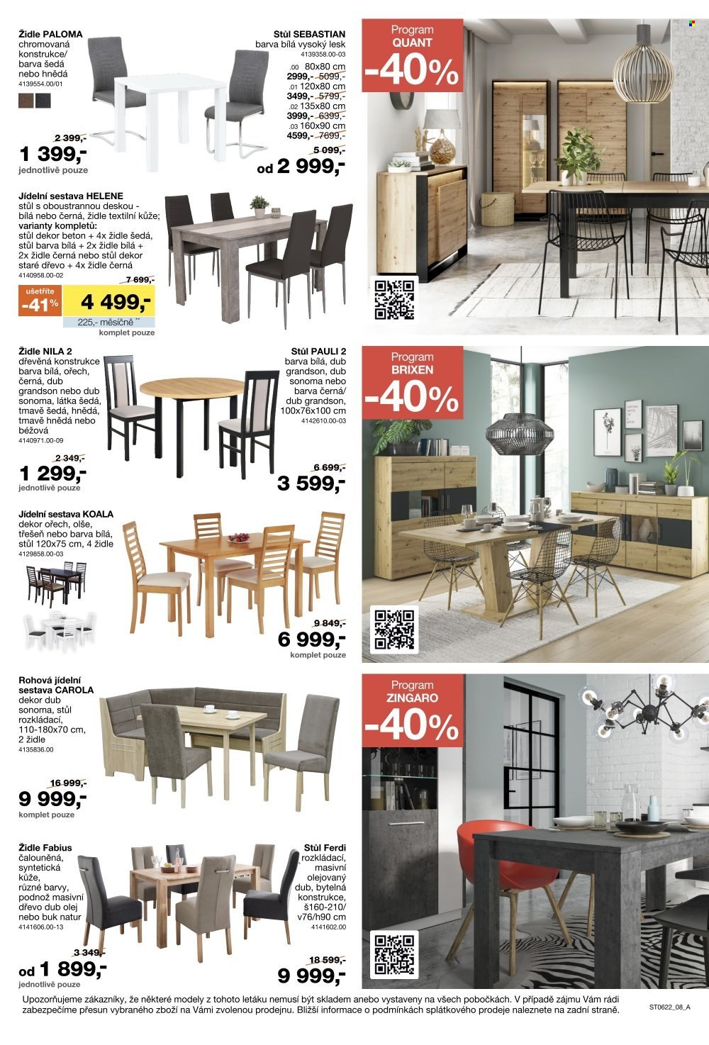 Leták SCONTO NÁBYTEK - 29.4.2022 - 19.5.2022. Strana 8