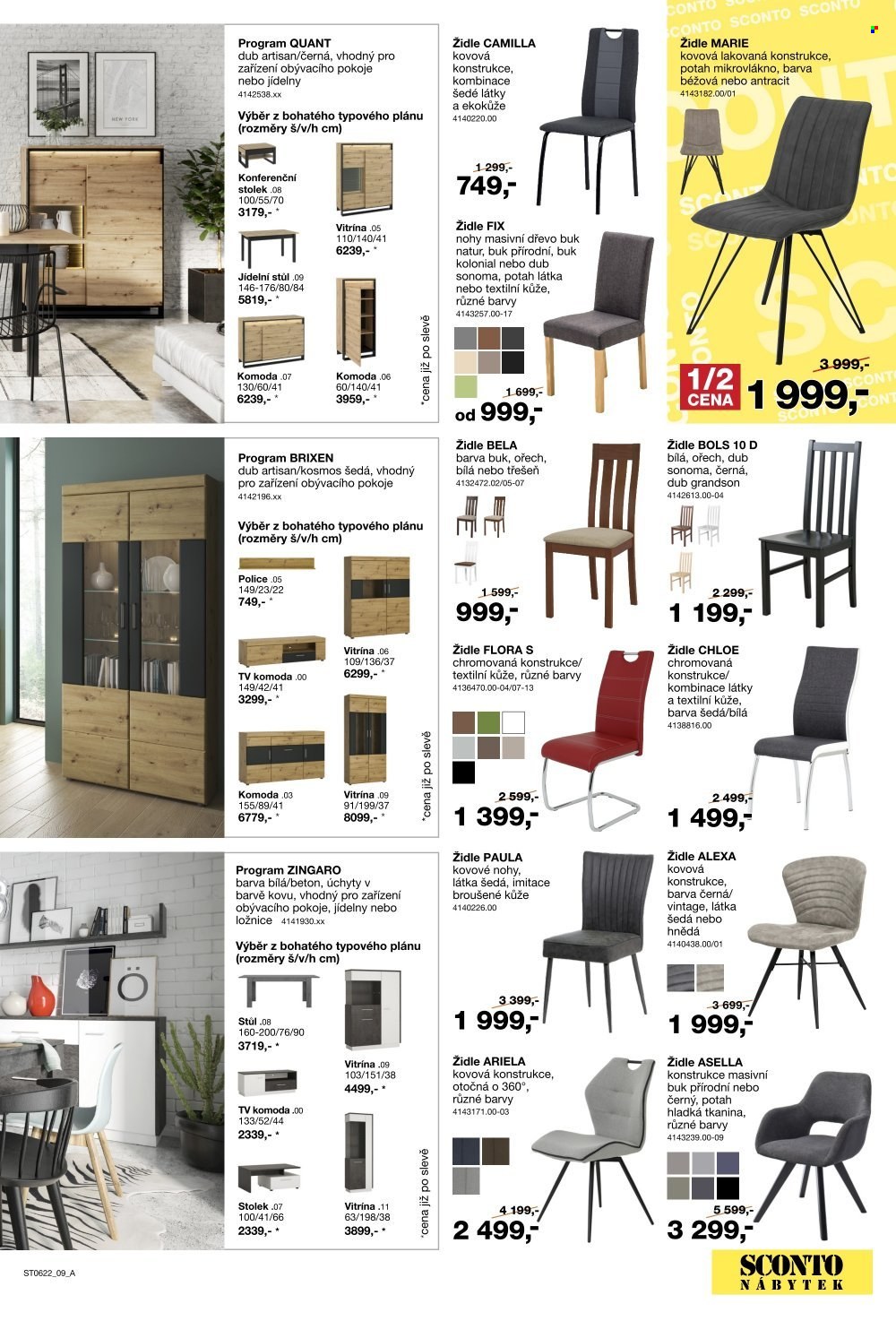 Leták SCONTO NÁBYTEK - 29.4.2022 - 19.5.2022. Strana 9