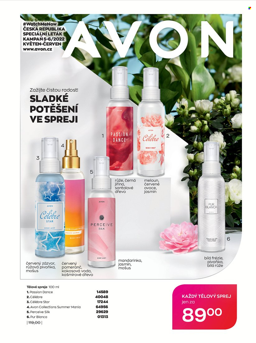 Leták AVON - 1.5.2022 - 30.6.2022. Strana 1