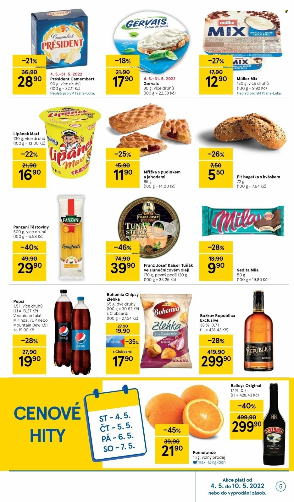 Leták TESCO supermarket - 4.5.2022 - 10.5.2022. Strana 5