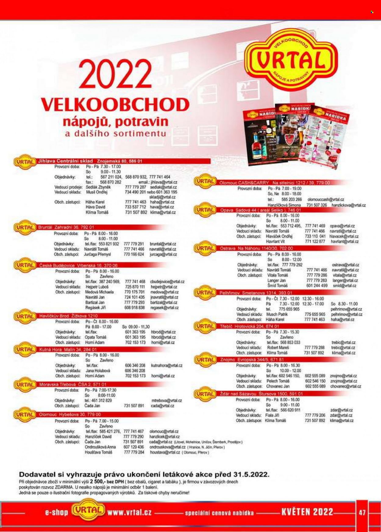 Leták Vrtal - 1.5.2022 - 31.5.2022. Strana 47