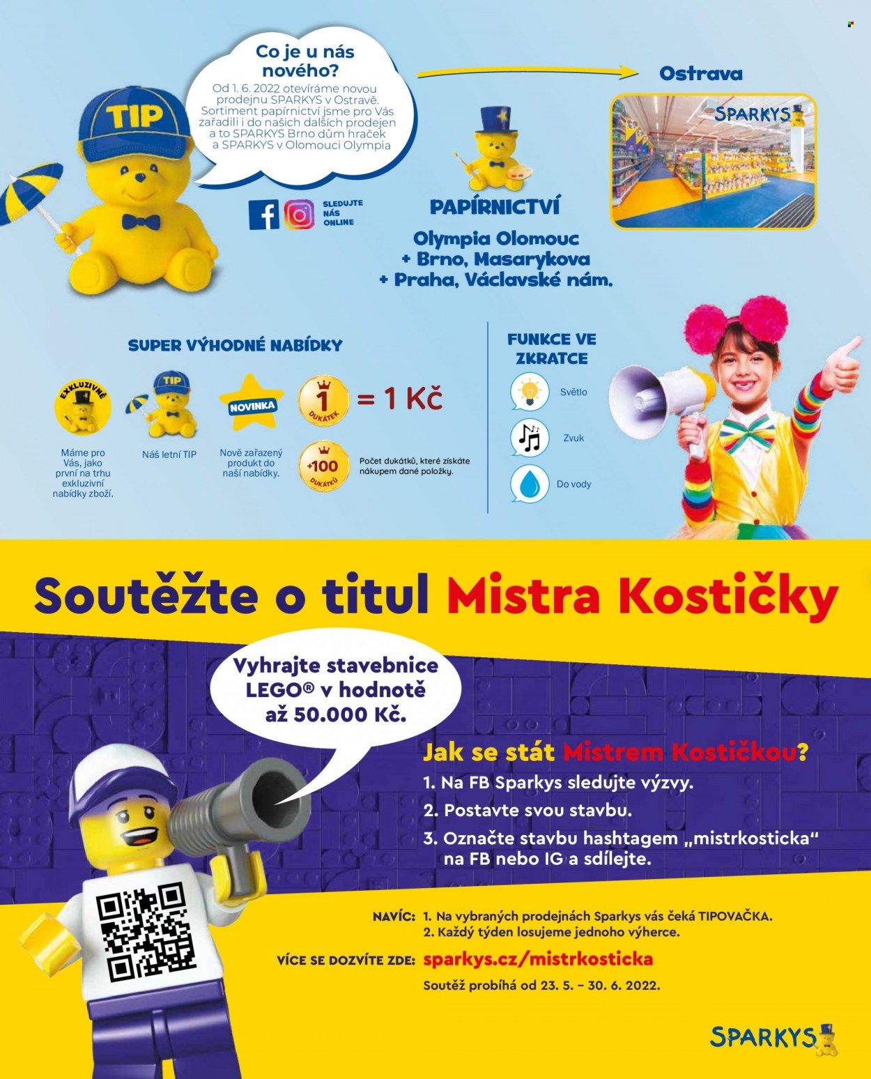 thumbnail - Leták Sparkys - 1.5.2022 - 31.7.2022 - Produkty v akci - LEGO, stavebnice. Strana 2.