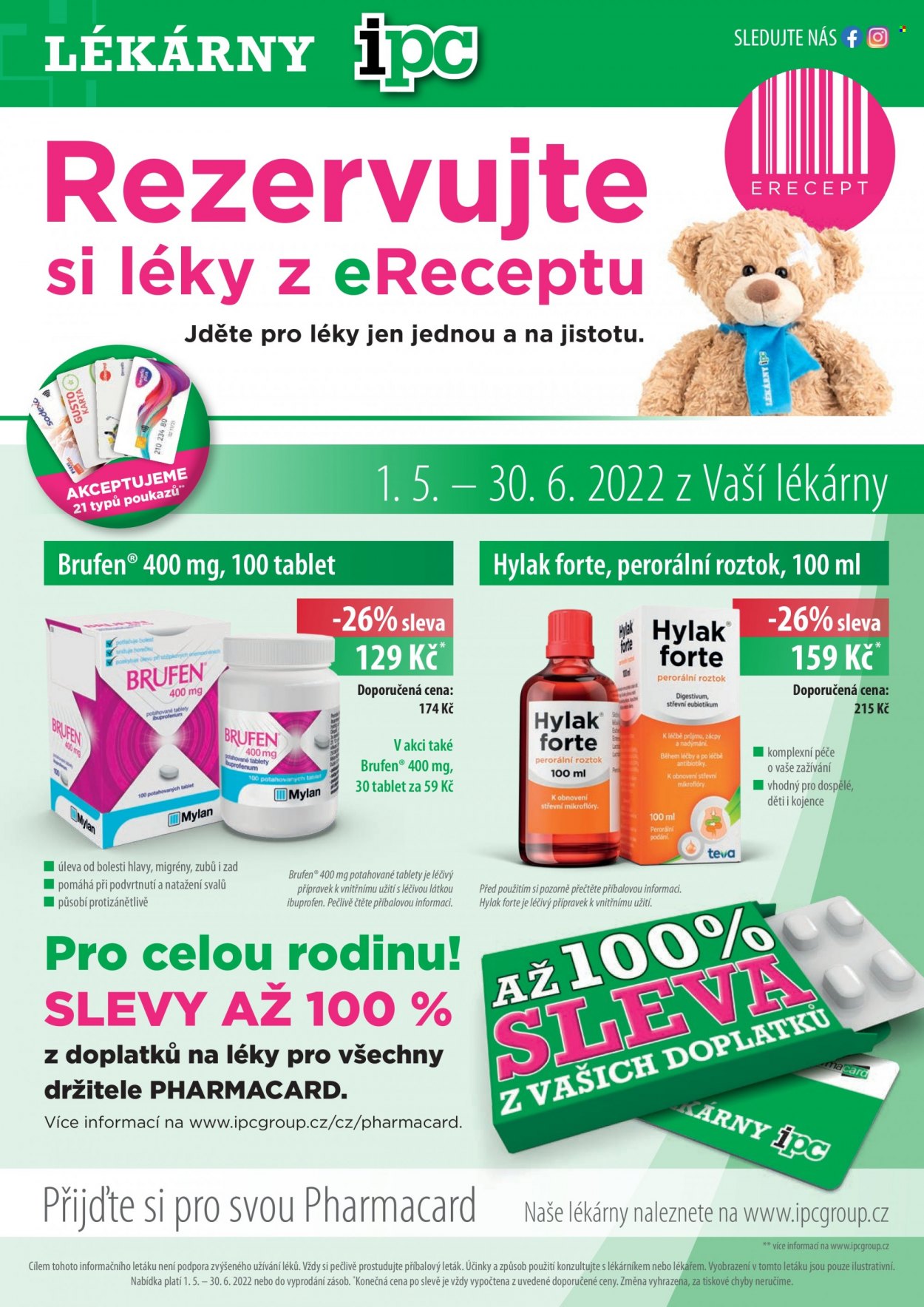 Leták Lékárny IPC - 1.5.2022 - 30.6.2022. Strana 1