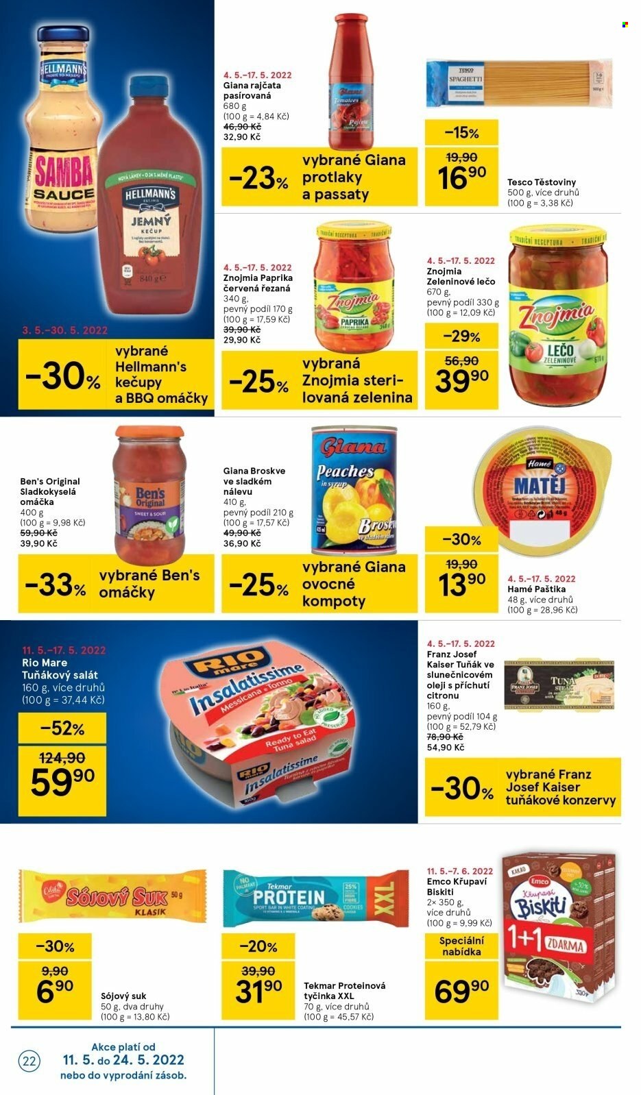 Leták TESCO - 11.5.2022 - 17.5.2022. Strana 22