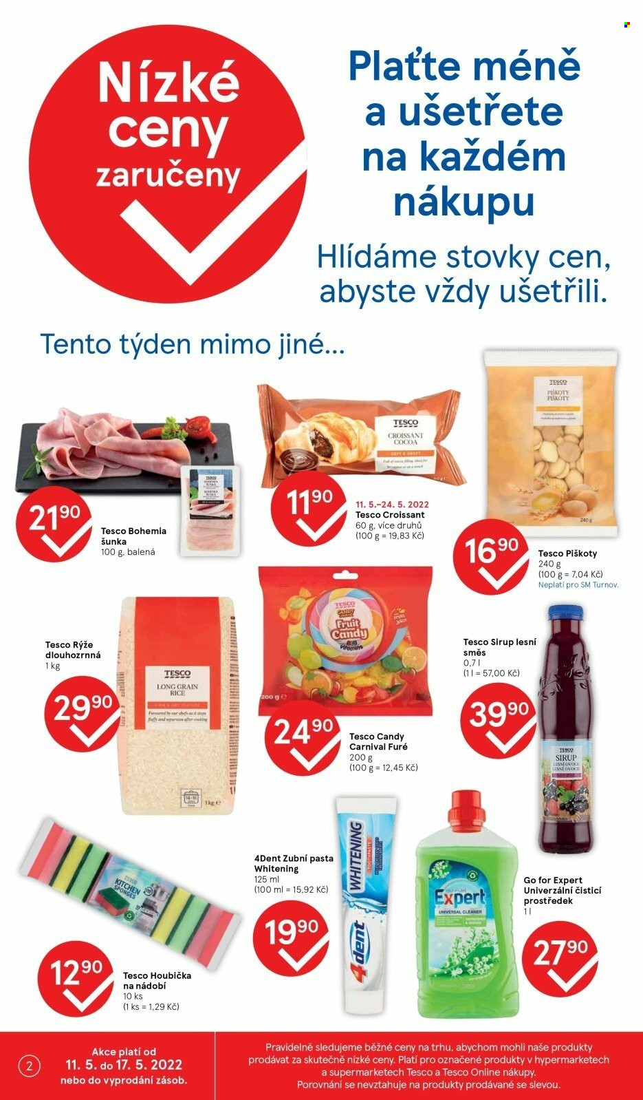 Leták TESCO supermarket - 11.5.2022 - 17.5.2022. Strana 2