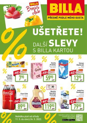 Leták BILLA - 11.5.2022 - 24.5.2022.