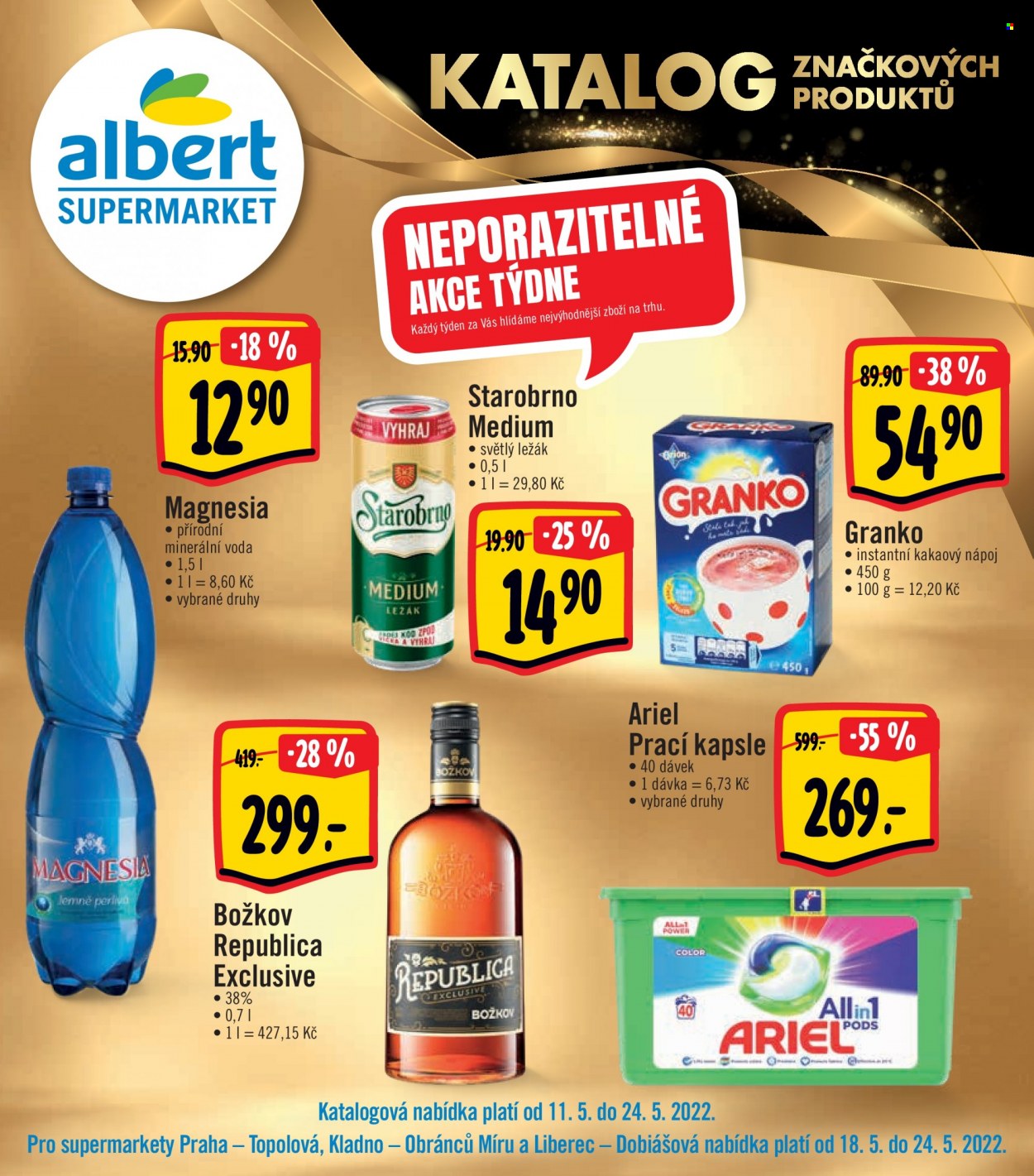 Leták Albert Supermarket - 11.5.2022 - 24.5.2022. Strana 1