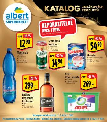 Leták Albert Supermarket - 11.5.2022 - 24.5.2022.