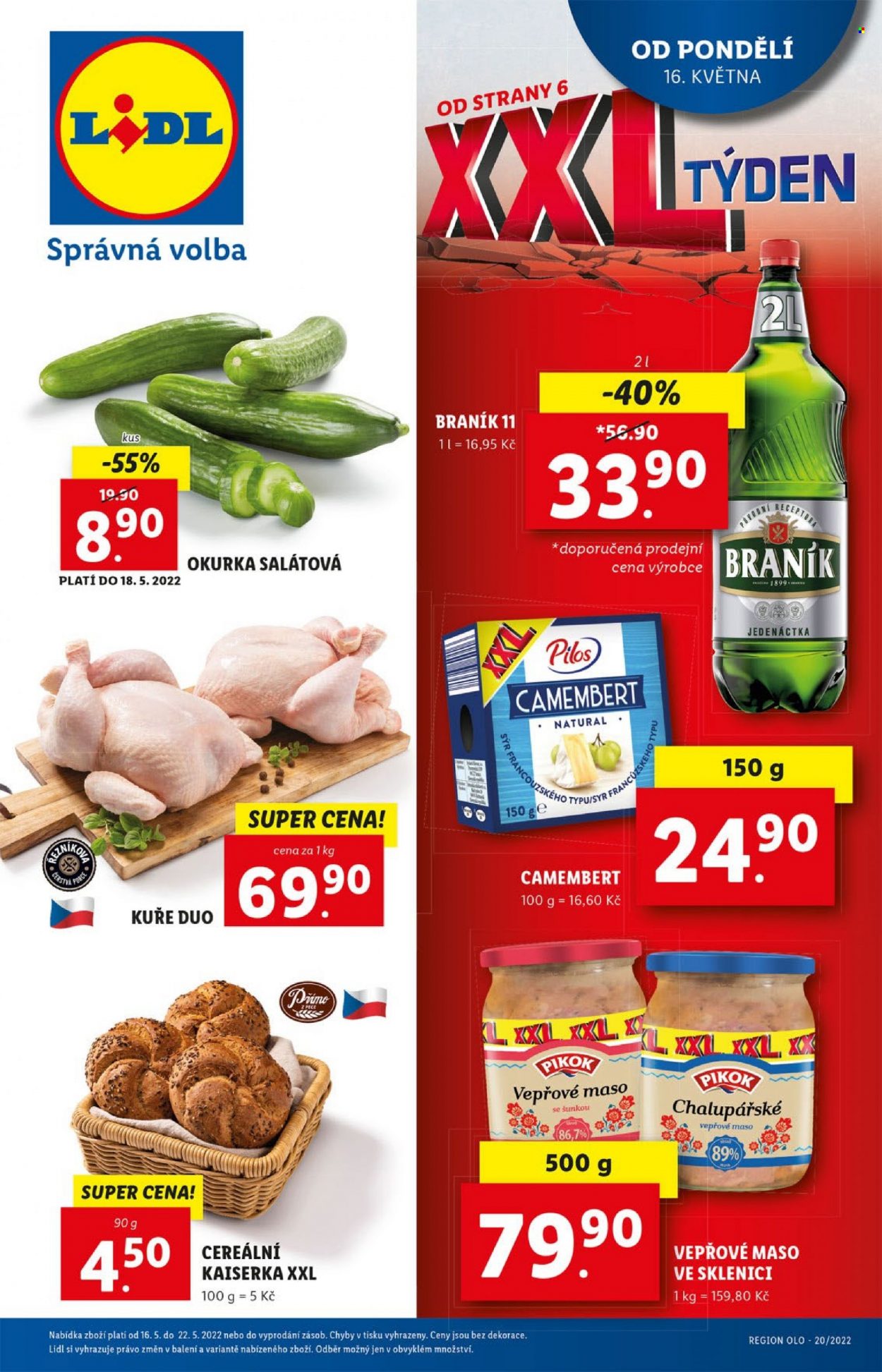 Leták Lidl - 16.5.2022 - 22.5.2022. Strana 1