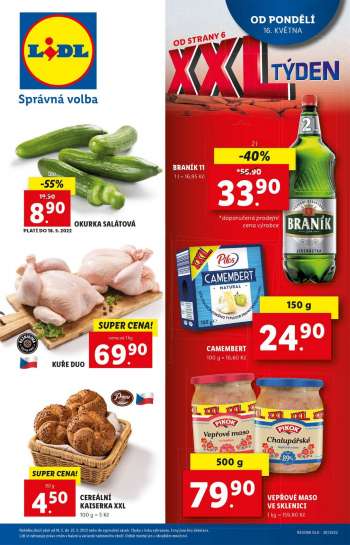 Leták Lidl - 16.5.2022 - 22.5.2022.