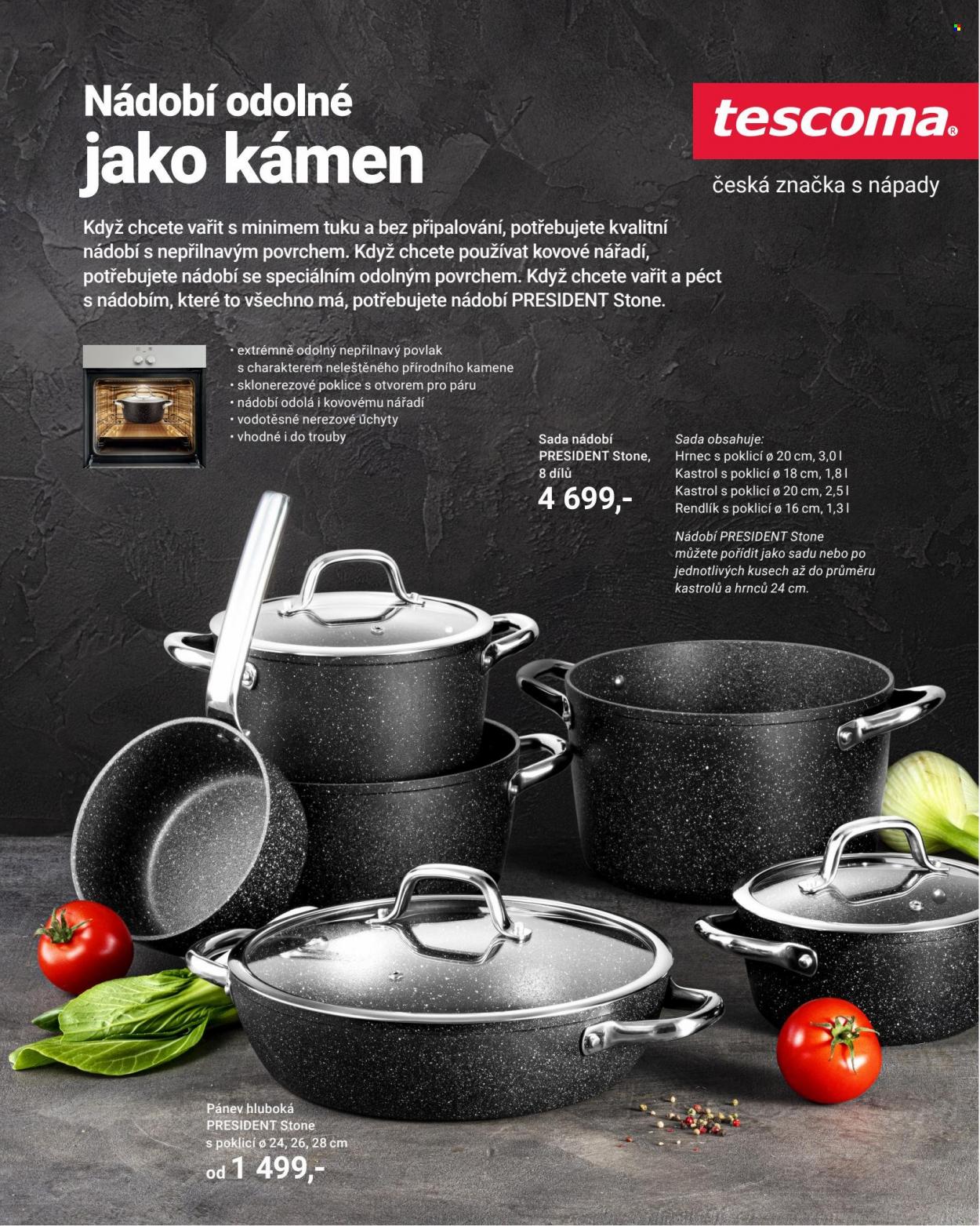 thumbnail - Leták Tescoma - Produkty v akci - hrnec, sada nádobí, nádobí, rendlík, Tescoma. Strana 69.