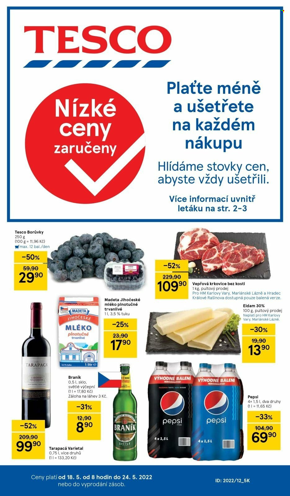 Leták TESCO - 18.5.2022 - 24.5.2022. Strana 1