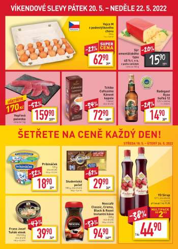 thumbnail - Sýr ementálského typu 45 % t. v s. z pultu lahůdek cena za 100 g