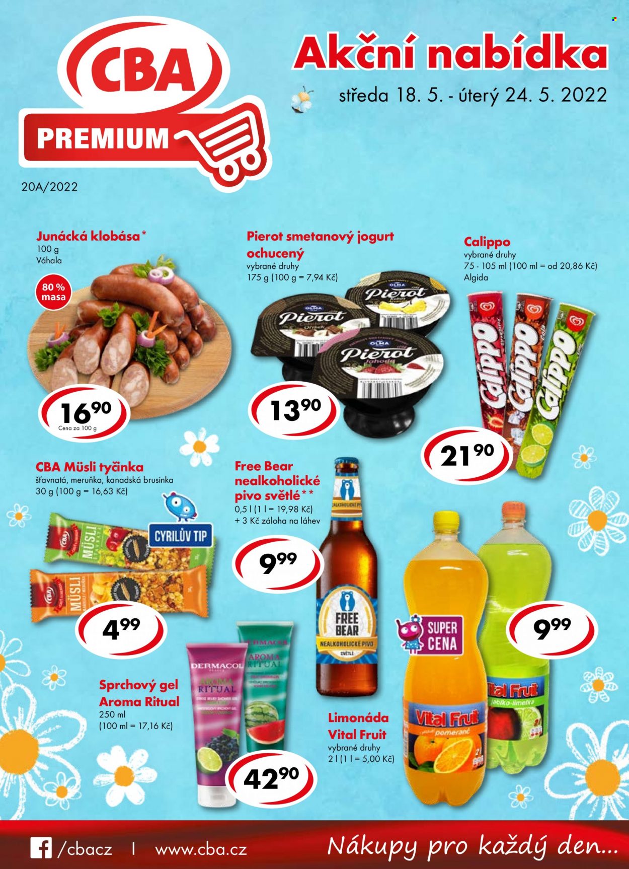 Leták CBA Premium - 18.5.2022 - 24.5.2022. Strana 1