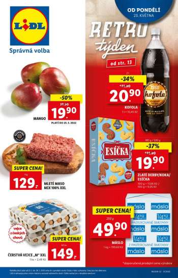 Leták Lidl - 23.5.2022 - 29.5.2022.