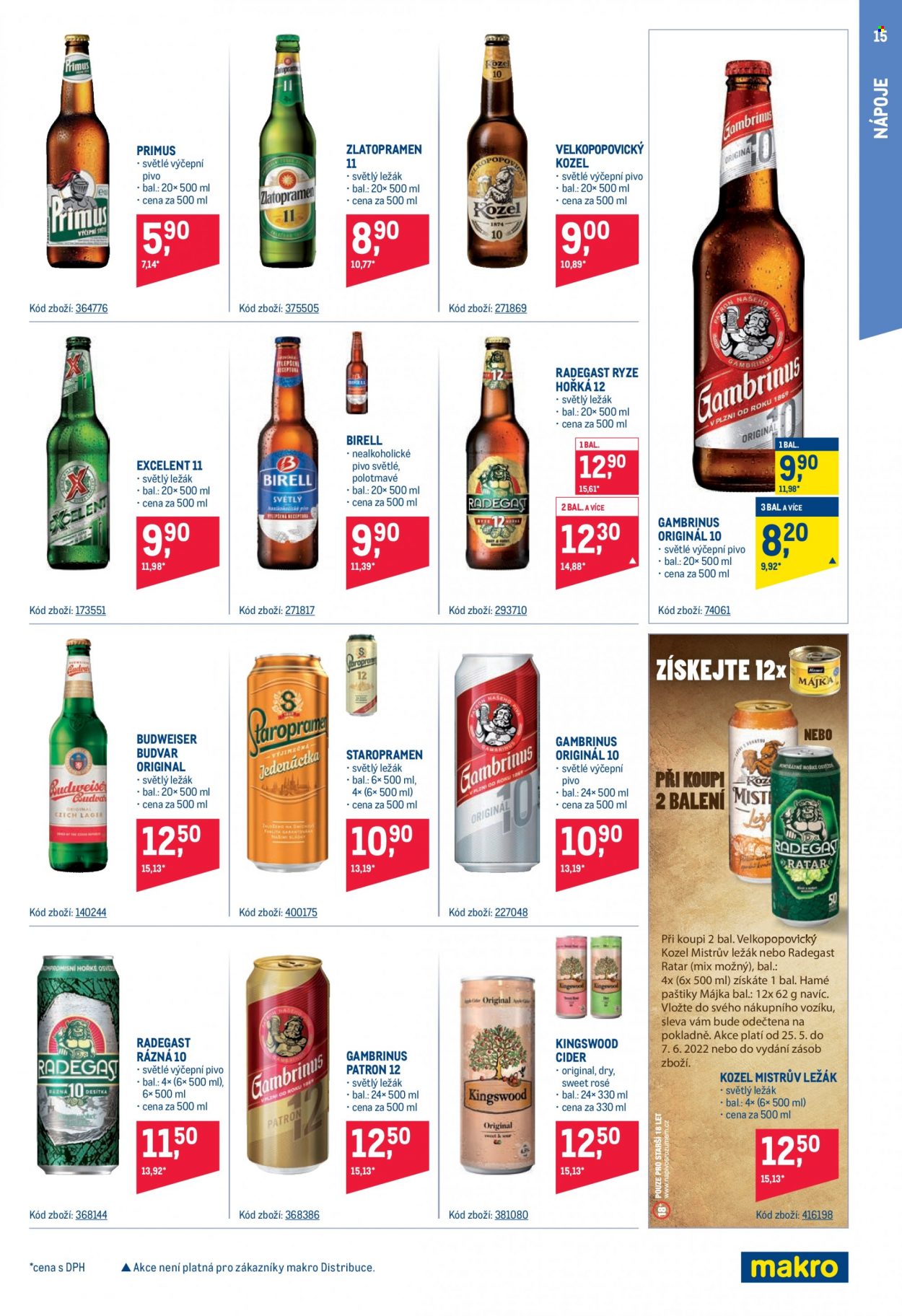 Leták MAKRO - 25.5.2022 - 7.6.2022. Strana 15