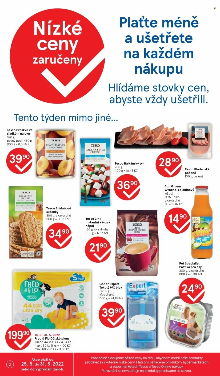 Leták TESCO - 25.5.2022 - 31.5.2022. Strana 2