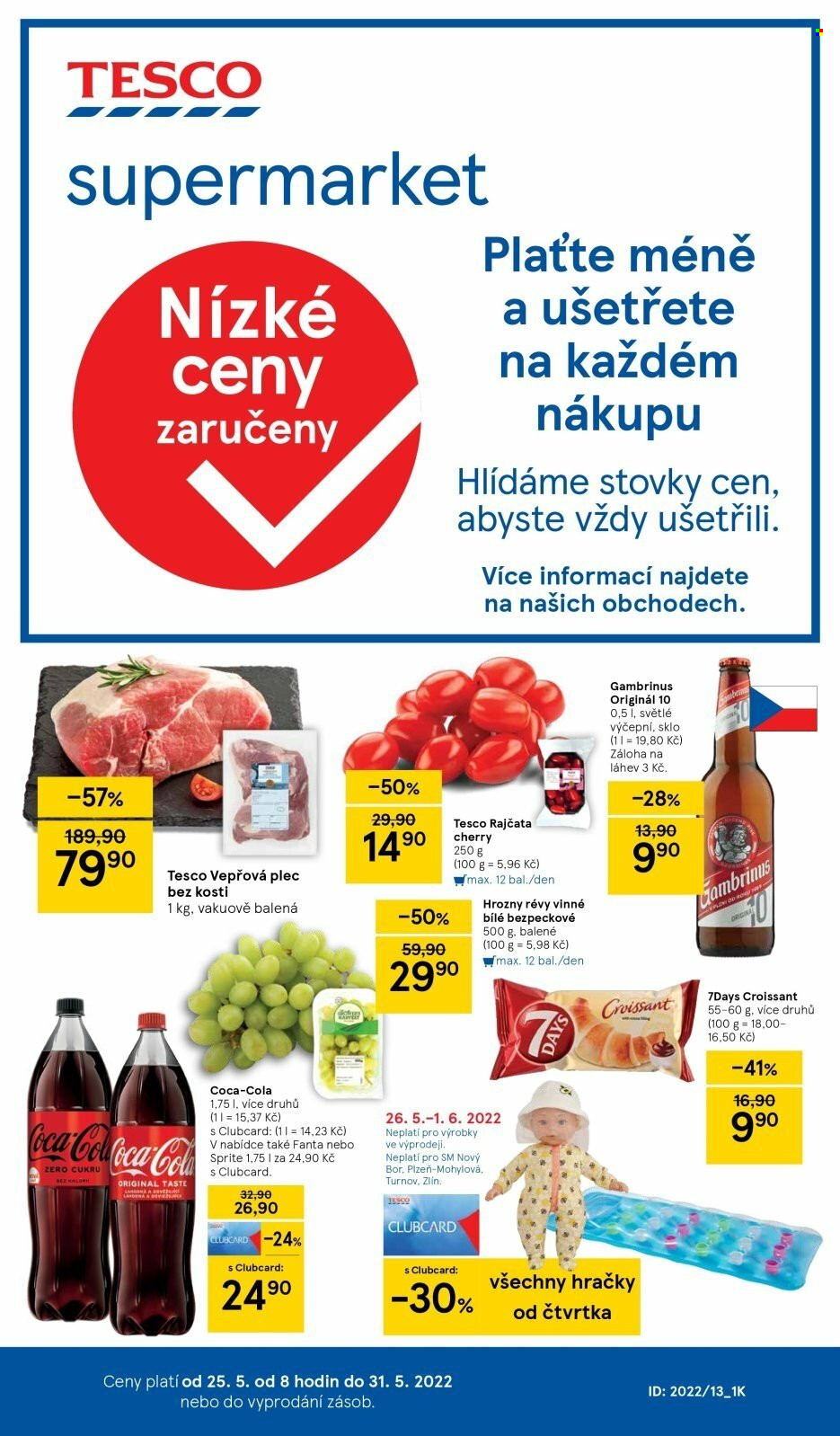 Leták TESCO supermarket - 25.5.2022 - 31.5.2022. Strana 1