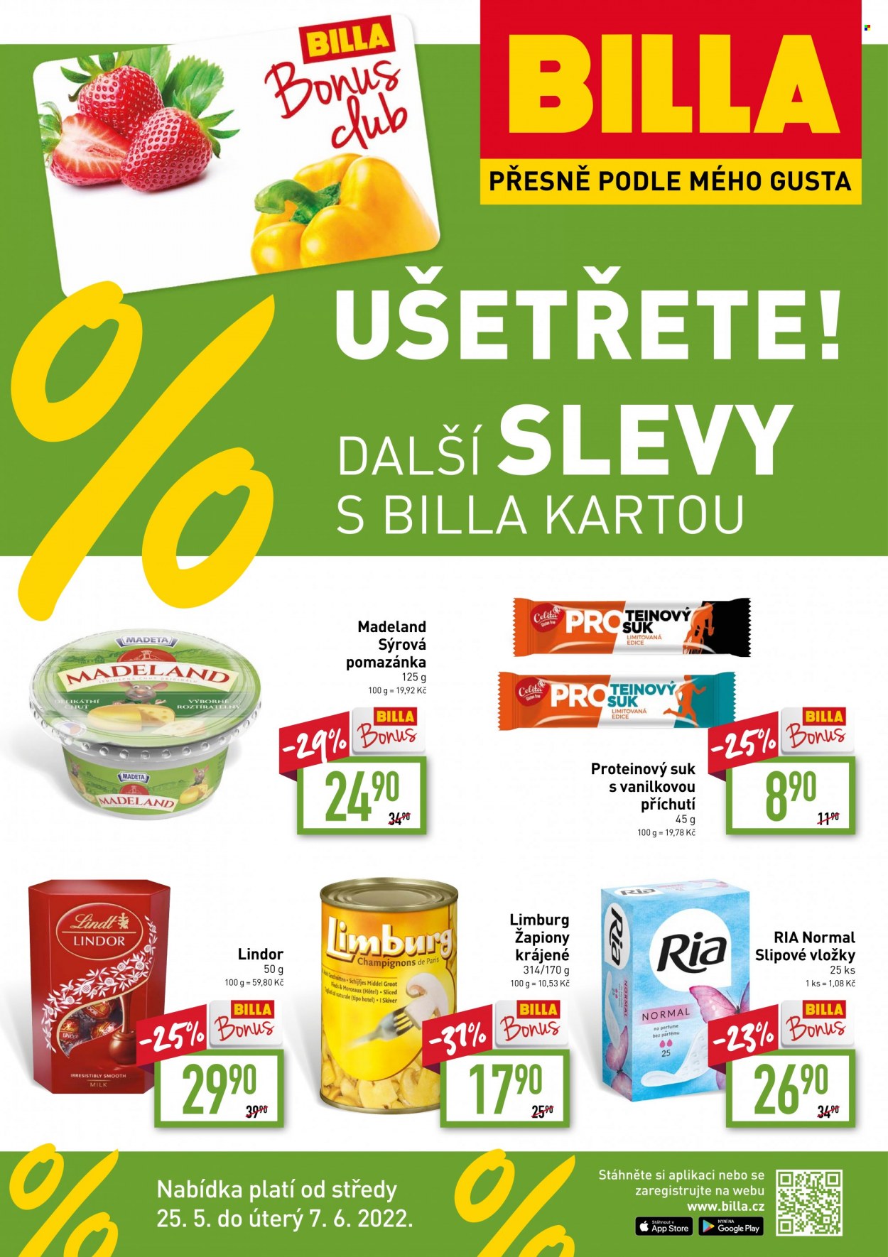 Leták BILLA - 25.5.2022 - 7.6.2022. Strana 1