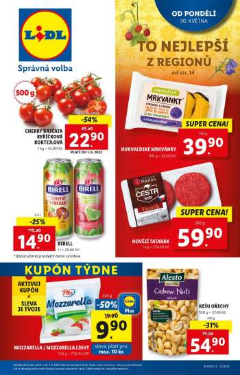 Leták Lidl - 30.5.2022 - 5.6.2022.