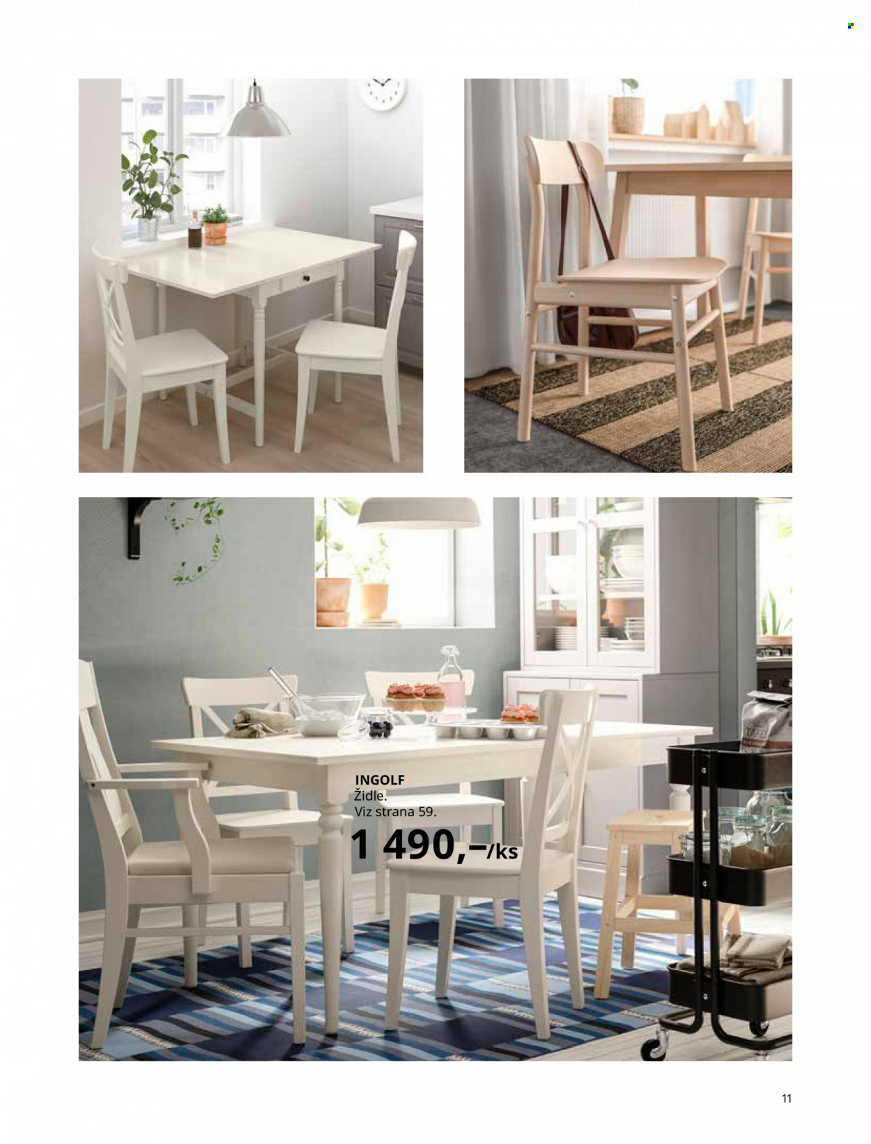 thumbnail - Leták IKEA - 27.5.2022 - 30.6.2022 - Produkty v akci - židle. Strana 11.