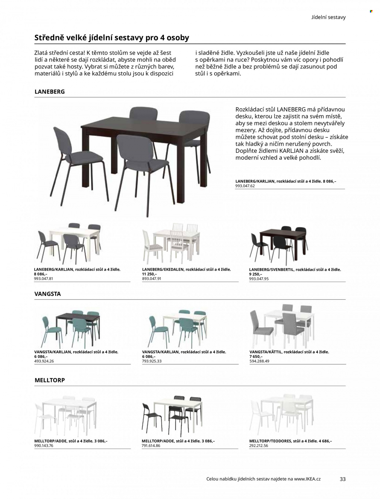 thumbnail - Leták IKEA - 27.5.2022 - 30.6.2022 - Produkty v akci - jídelní židle, židle, trvalka, bohyška. Strana 33.