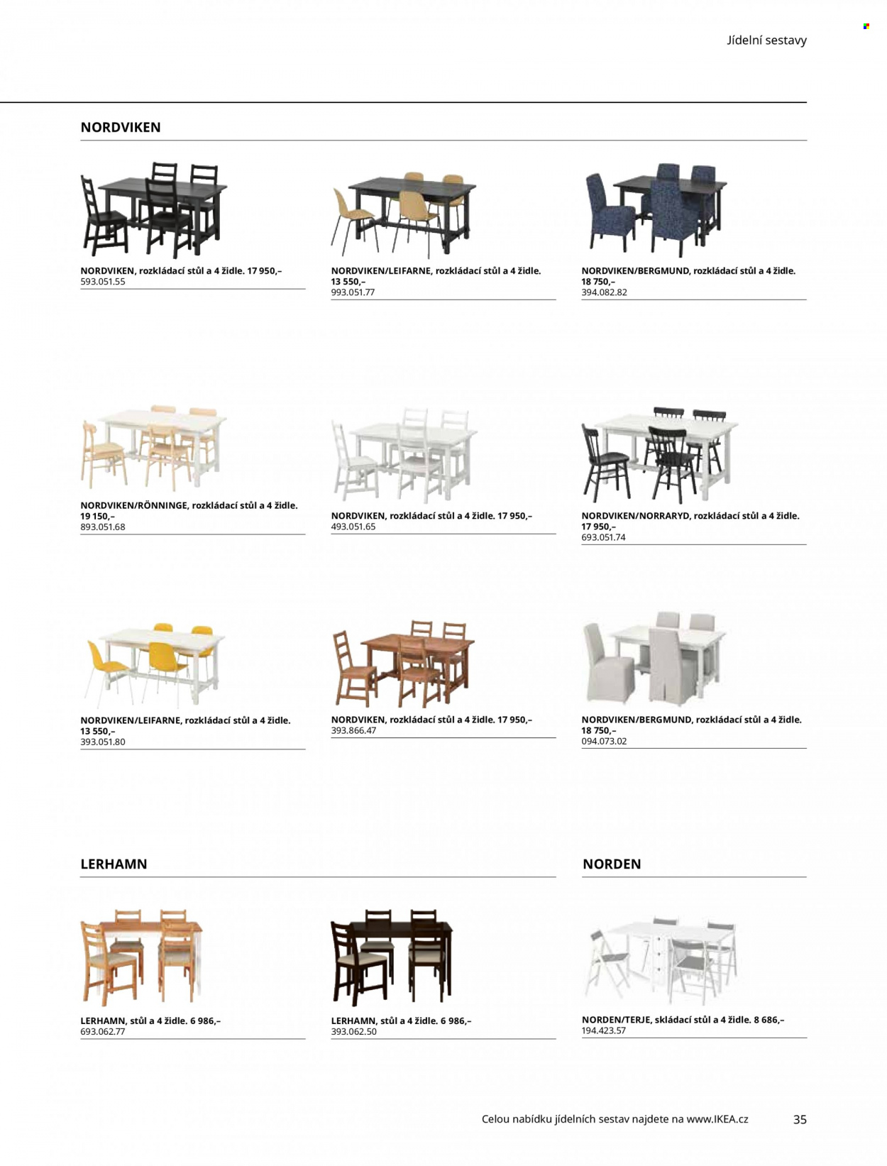 thumbnail - Leták IKEA - 27.5.2022 - 30.6.2022 - Produkty v akci - židle, skládací stolek. Strana 35.