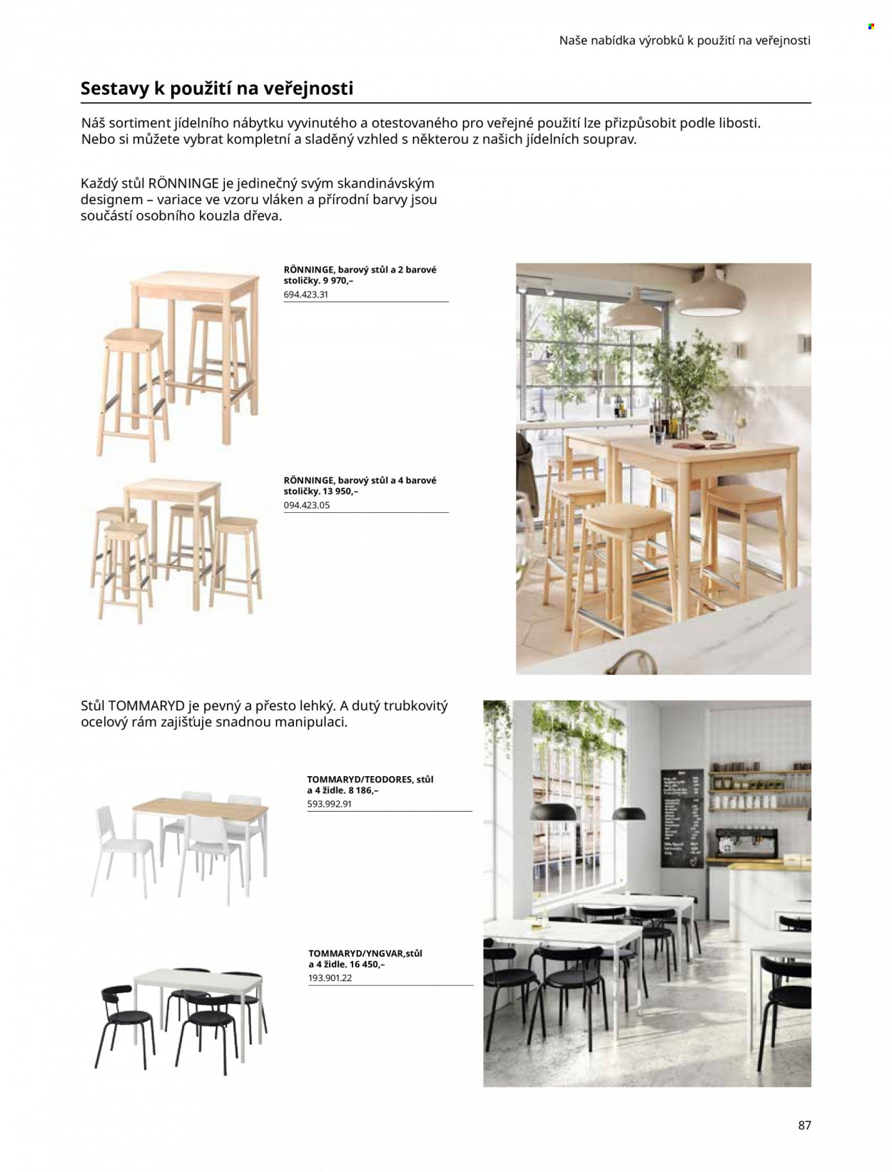 thumbnail - Leták IKEA - 27.5.2022 - 30.6.2022 - Produkty v akci - barový stůl, židle. Strana 87.