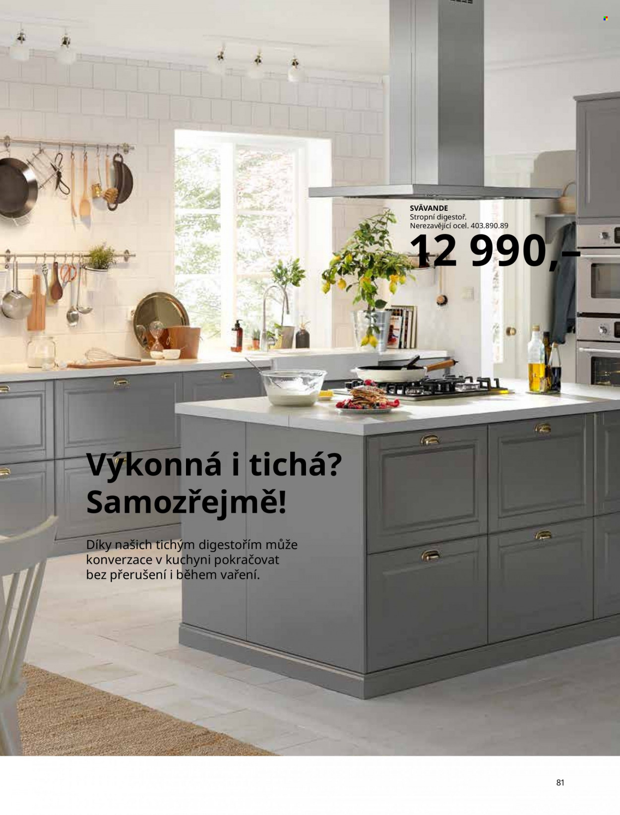 thumbnail - Leták IKEA - Produkty v akci - digestoř. Strana 81.