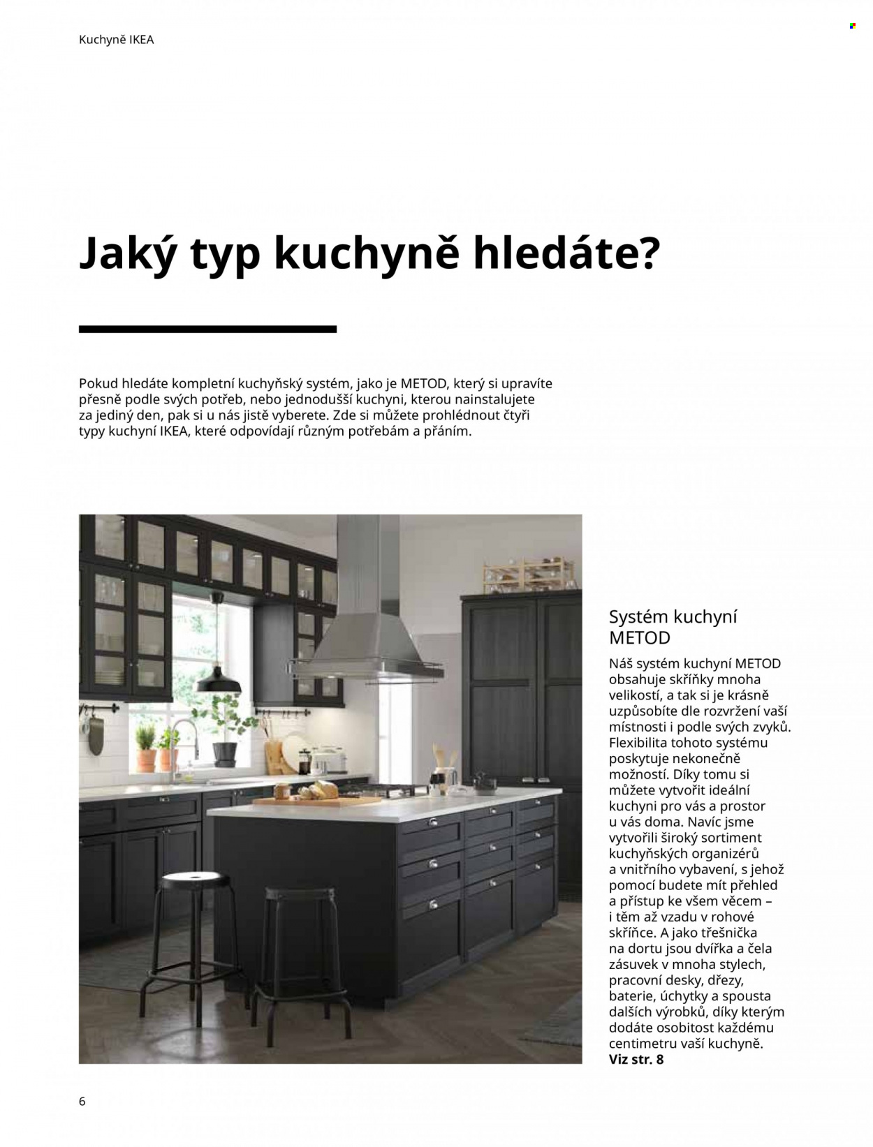 thumbnail - Leták IKEA - Produkty v akci - baterie, pracovní deska, Metod, dřez, úchytka. Strana 6.
