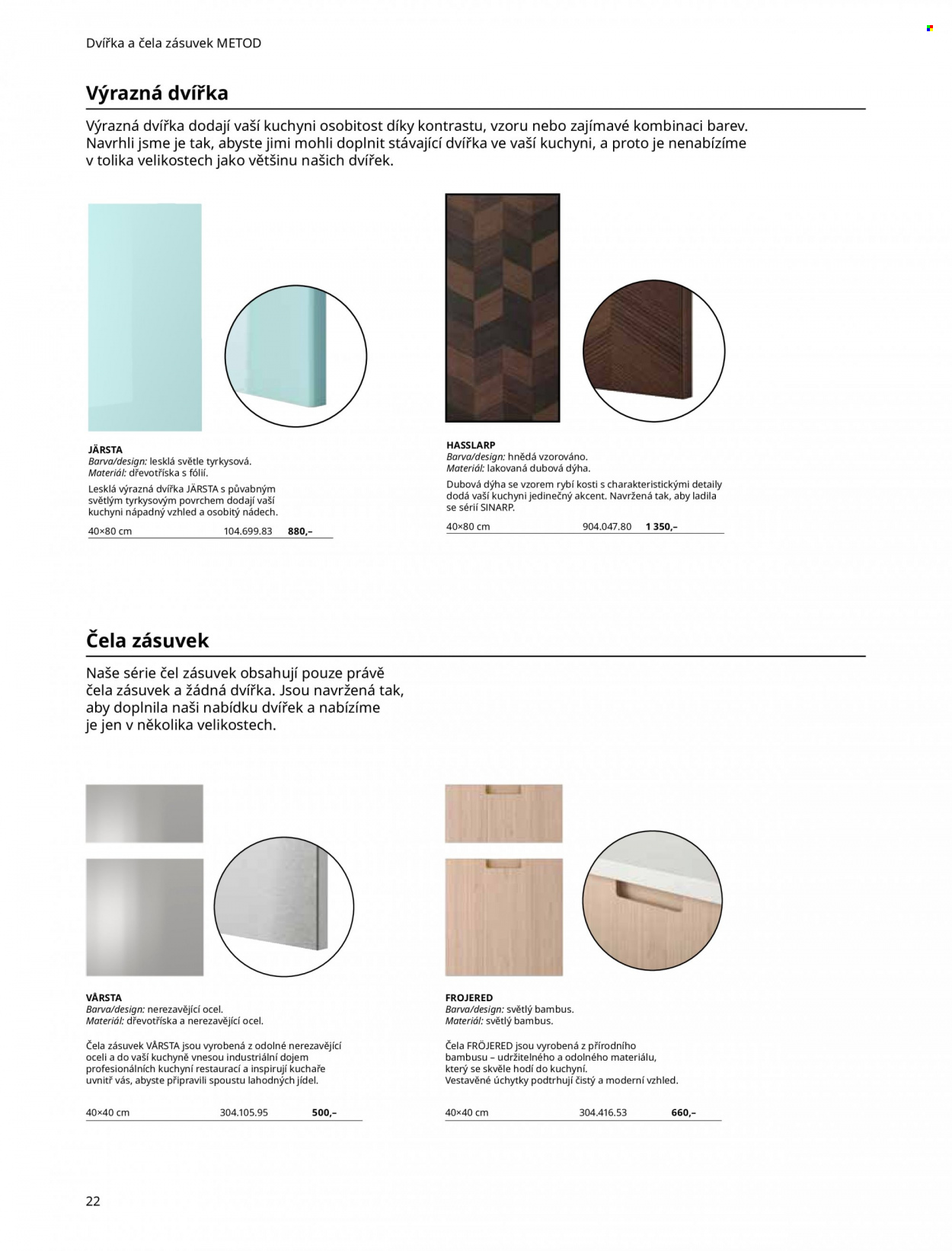 thumbnail - Leták IKEA - Produkty v akci - Metod, úchytka, bambus. Strana 22.