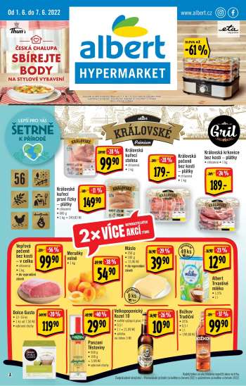 Leták Albert Hypermarket - 1.6.2022 - 7.6.2022.