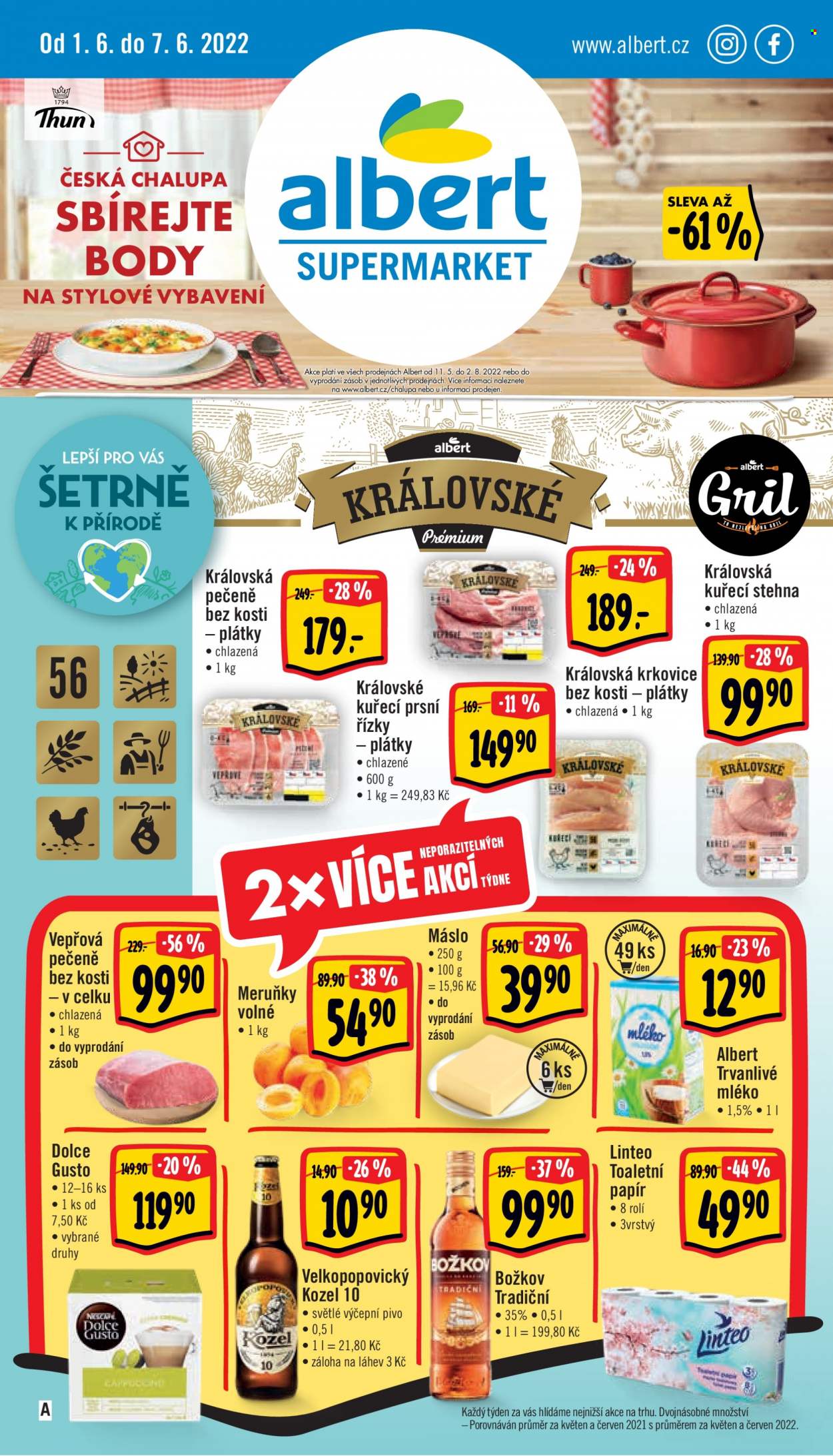 Leták Albert Supermarket - 1.6.2022 - 7.6.2022. Strana 1