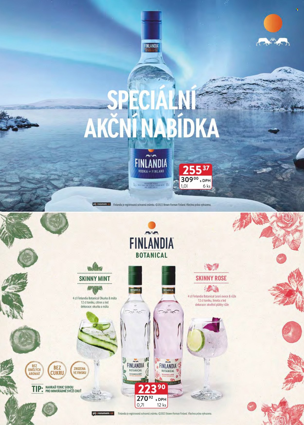 thumbnail - Leták Astur & Qanto velkoobchod - 1.6.2022 - 30.6.2022 - Produkty v akci - citróny, tonic, alkohol, vodka, Finlandia. Strana 15.