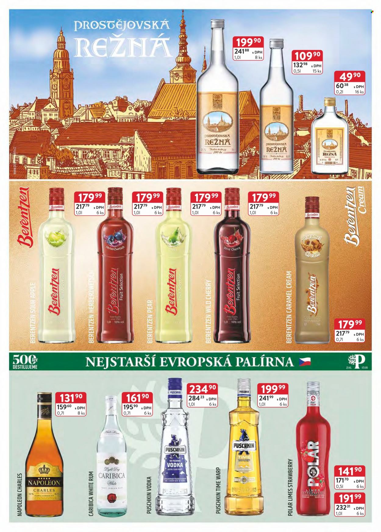 thumbnail - Leták Astur & Qanto velkoobchod - 1.6.2022 - 30.6.2022 - Produkty v akci - Napoleon, alkohol, vodka, rum, cider, Režná, Berentzen, Puschkin. Strana 27.