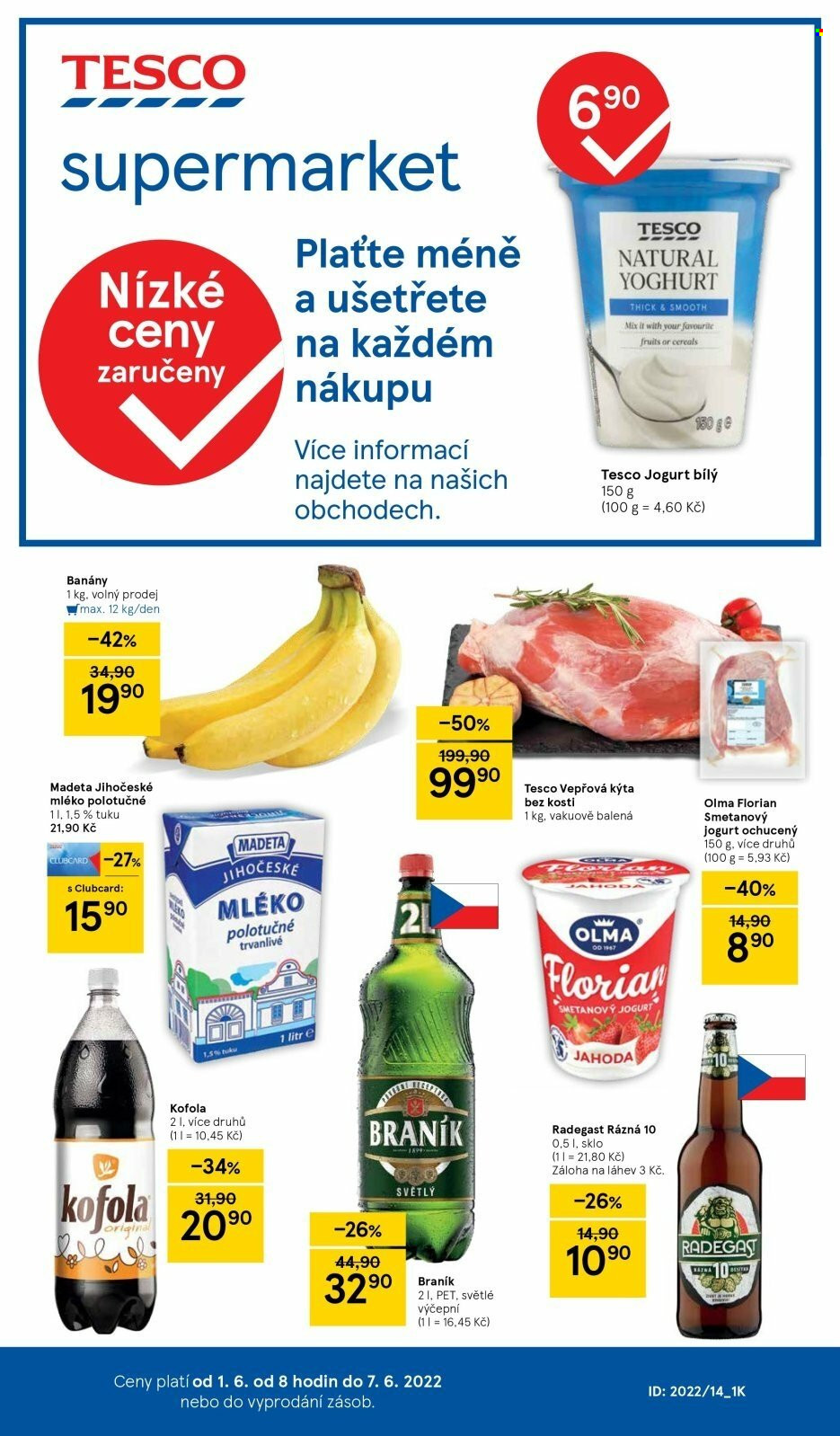 Leták TESCO supermarket - 1.6.2022 - 7.6.2022. Strana 1