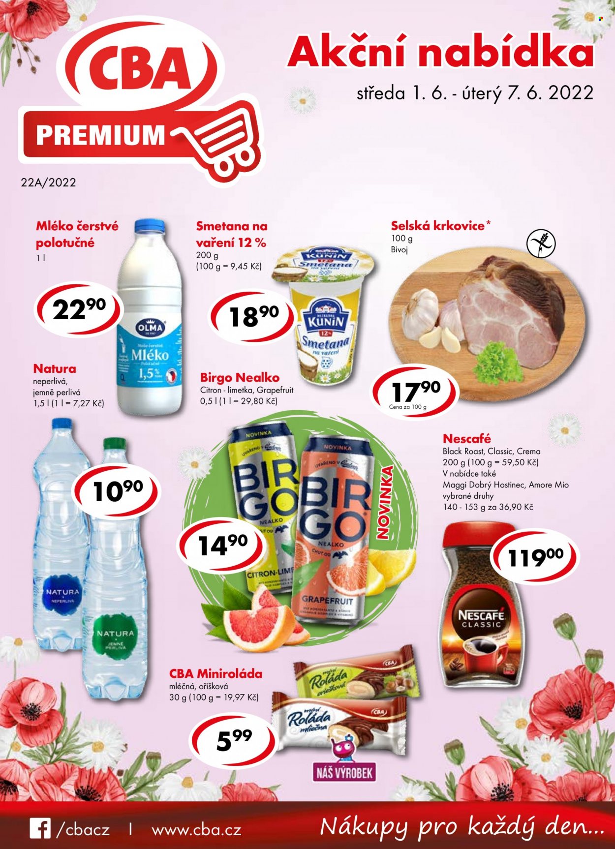 Leták CBA Premium - 1.6.2022 - 7.6.2022. Strana 1
